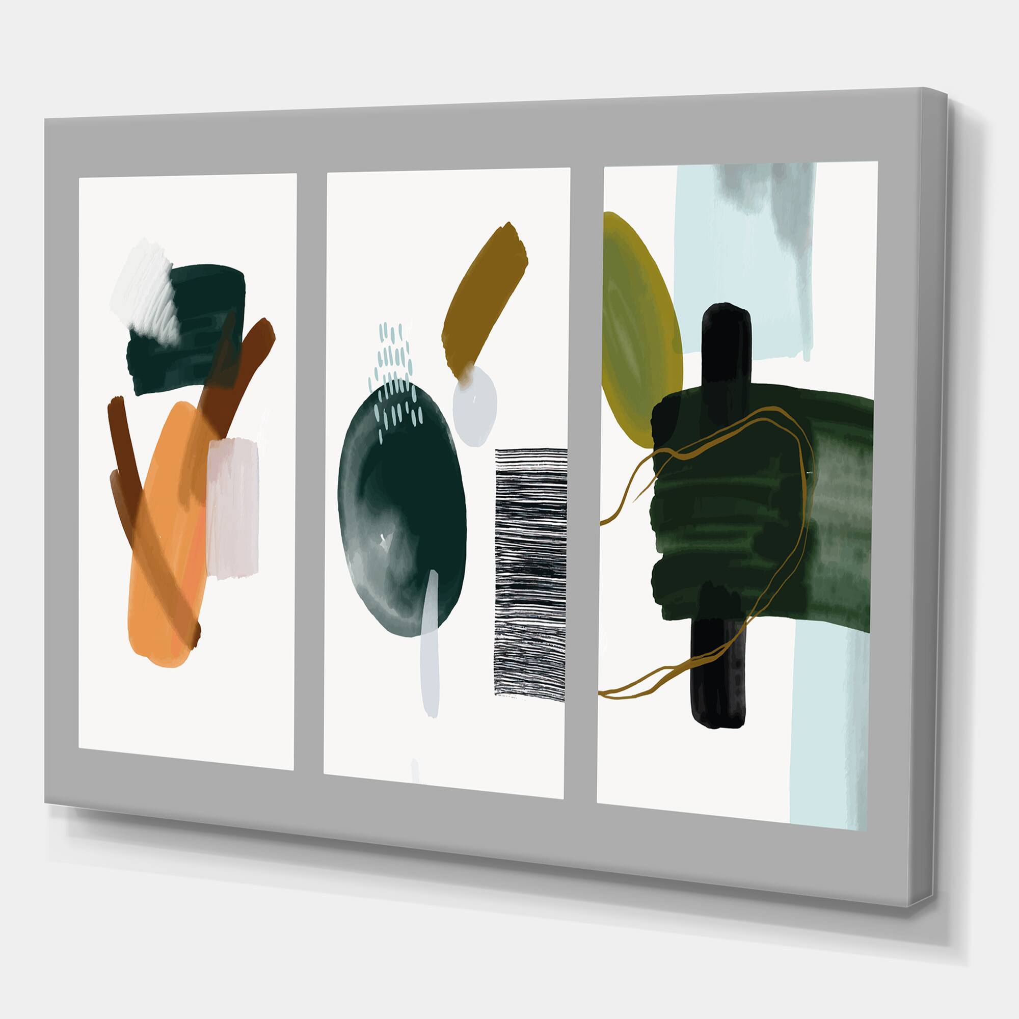 Designart - Minimalistic Compostion of Organic Shapes IV